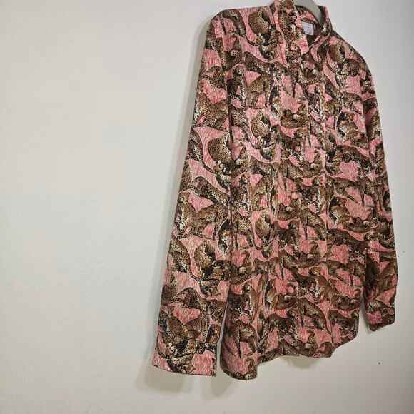 Don Caster Women's Button Up Blouse With Cheetah Design. Size 4. - Picture 6 of 11